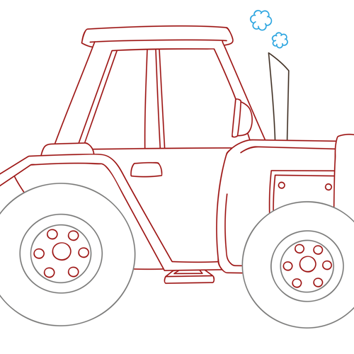 Valentina Bolco ©2015 - Disegno di un trattore