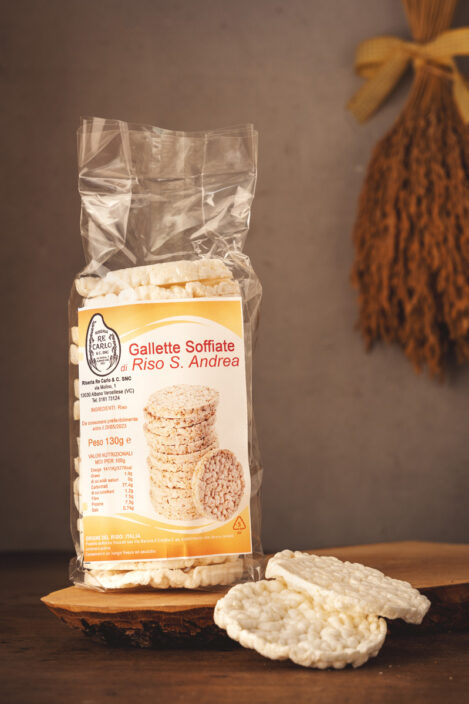 Riseria Re Carlo - Gallette di riso S. Andrea - l'autentico riso vercellese di qualità - confezioni da 130gr - Foto di FabioScaliciPhotography