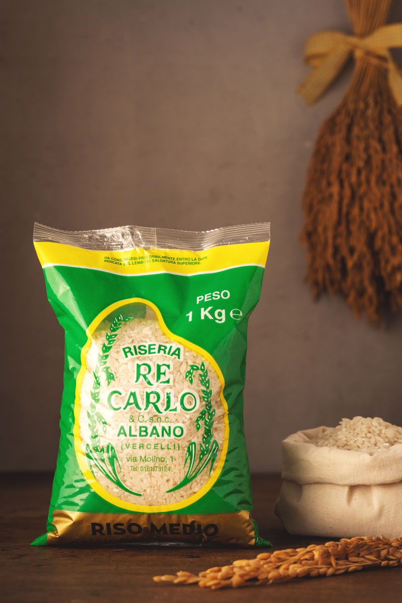 Riseria Re Carlo - Riso medio da Rosamarchetti - l'autentico riso vercellese di qualità - confezioni da 1kg, 2kg e 5kg - Foto di FabioScaliciPhotography