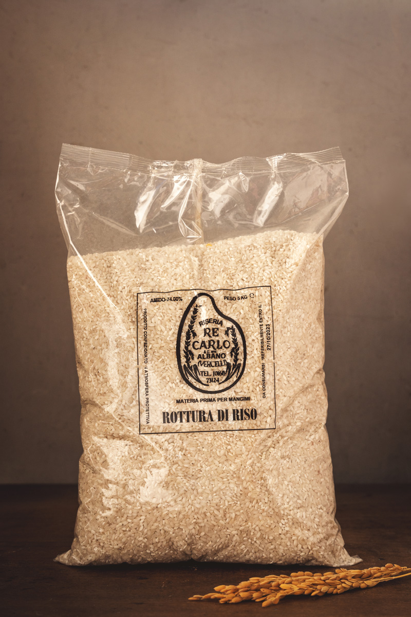 Riseria Re Carlo - Rottura di riso - l'autentico riso vercellese di qualità - confezioni da 5kg - Foto di FabioScaliciPhotography